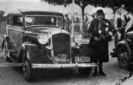 Irma and her 1933 Plymouth