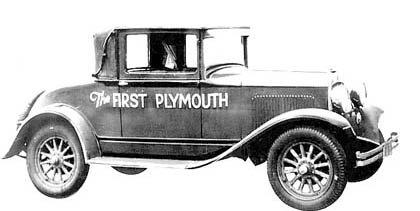 The first plymouth off the asslembly line.